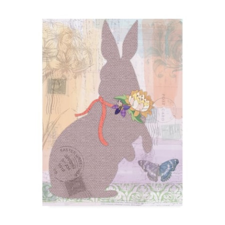 Holli Conger 'Burlap Bunnies 1' Canvas Art,18x24